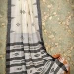 Handwoven Mercerised Cotton Saree –Traditional Patterns (With Blouse Piece)