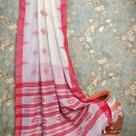 Handwoven Mercerised Cotton Saree –Traditional Patterns (With Blouse Piece)
