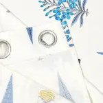 Plush Heritage Cotton Curtains – Hand Block Printed Floral Design