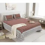 Classic Sanganeri Buti Double Bedsheet Pure Cotton
