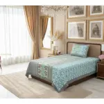 Traditional Floral Pure Cotton Single BedSheet
