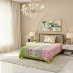 Traditional Floral Pure Cotton Single BedSheet