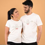 Personalized Couple Name Printed T-Shirt Combo for Men & Women