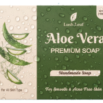 Lush Leaf Aloe Vera Premium Soap – Handmade Herbal Soap for Smooth & Acne-Free Skin