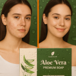 Lush Leaf Aloe Vera Premium Soap – Handmade Herbal Soap for Smooth & Acne-Free Skin
