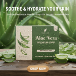 Lush Leaf Aloe Vera Premium Soap – Handmade Herbal Soap for Smooth & Acne-Free Skin