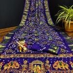 ART SILK DOLLY WORK BANDHEJ PANETER WHITE SAREES*🌹