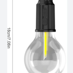 Hanging Camping with Hook Lamp Unbreakable Waterproof with Rechargeable Battery