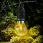 Hanging Camping with Hook Lamp Unbreakable Waterproof with Rechargeable Battery