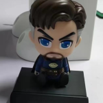 Car Dashboard Bobble Head Action Figure with Mobile Phone Holder