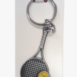 Tennis Sports Key Chain, Metal, Multicolor