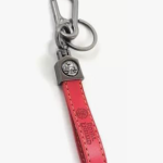 RE Bike Keychain II Leather Keychain with Locking Metal Hook