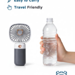 Portable USB Rechargeable Fan – Handheld & Desktop Mini Cooling Fan with Strong Airflow