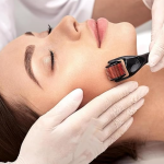 Derma Roller System, 0.5 mm Titanium Needles, 540 Pins, Hair Growth and Repair Tool, Black and Pink (pack of 4, Medium)