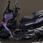 Bike Shape Keychain | Cool Motorcycle Shape Key Ring Chain Pendant for Backpack, Keychain