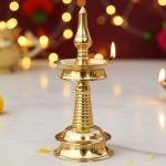 Brass Table Decor Round Kerala Fancy Deepak