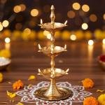 Brass Showpiece Step Deepak Diya