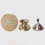 Brass Matki Crystal Deepak No. 4