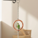 Aluminium Showpiece Parrot Ring Small Statue