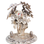 Aluminium Radha Krishna Idol – Silver Finish Religious Showpiece