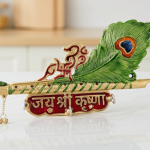 Aluminium Showpiece More Pankhi Key Holder Silver Statue