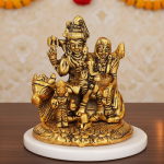 Aluminium Shiv Parivar Murti – Religious Decorative Home Showpiece