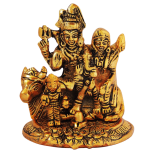 Aluminium Shiv Parivar Murti – Religious Decorative Home Showpiece