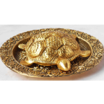 Aluminium Showpiece Tortoise Statue With Plate
