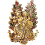 Aluminium Radha Krishna Idol – Traditional Home Décor Statue