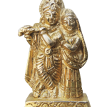 Brass Radha Krishna God Idol – Traditional Home Temple Statue