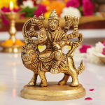 Brass Durga Ji God Idol – Traditional Brass Showpiece for Puja Decor