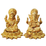 Brass Showpiece Laxmi Ganesh Pair God Idol Statue