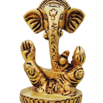 Brass Showpiece Trishul Ganesh God Idol Statue