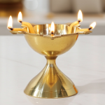Brass Panchmukhi Deepak No. 4