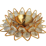 Brass Fancy Bowl Crystal Deepak No. 4