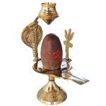 Brass Navdev Shivling – Size 3 Navgrah Lingam, 5