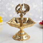 Brass Decorative Brass Murga Deepak No. 4
