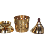 Brass Table Decor Oil Lamp, Deepak  - Classic Brass Diya for Puja Use