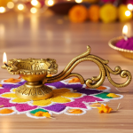 Brass Table Decor Deepak, Oil Lamp  - Handmade Brass Diya for Mandir