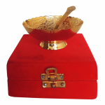 Brass Decorative Bowl With Velvet Box