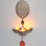 Iron Wall Hanging Candle Holder