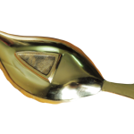 Aluminum Decorative Neem Leaf white and Gold