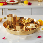 Brass Laddu Gopal Thali Set