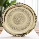 Brass Thali Embose