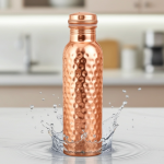 Hammered Pure Copper Water Bottle 900 ML | Ayurvedic Drinkware