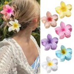 🌸 6-Pcs Elegant Flower Hair Claw Clips – Vintage Style