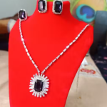 KOREAN STONE GLASS NECKLACE