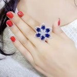 LETZSHOPPE FLORAL DESIGNER ADJSUTABLE RING 05