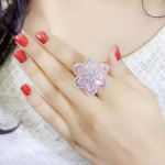 LETZSHOPPE FLORAL DESIGNER ADJSUTABLE RING04