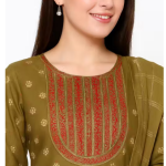 Women kurta pant dupatta set ,Maroon kurta set with dupatta